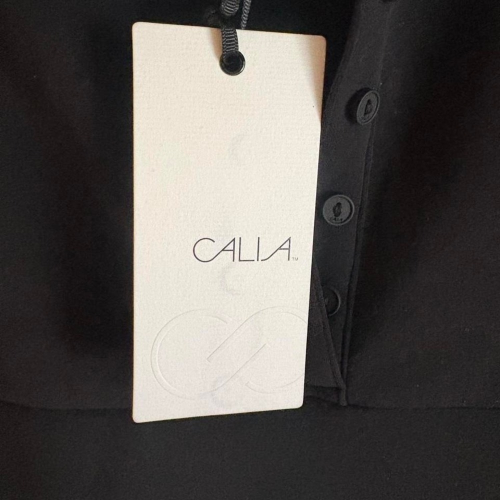 Calia soft black cropped golf polo - Picture 2 of 5